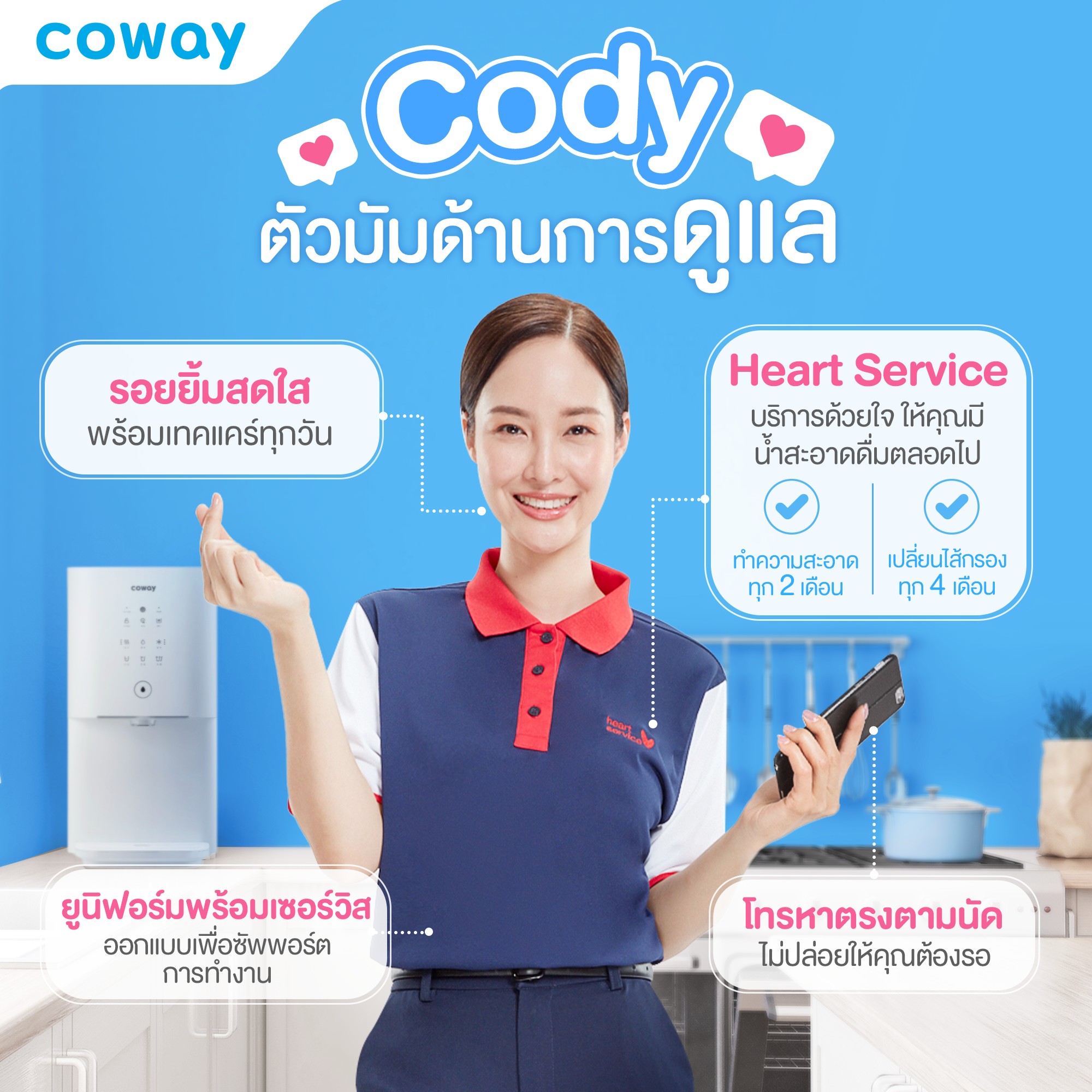 เครื่องกรองน้ำ Coway เรื่องน้ำดื่มให้เราดูแล